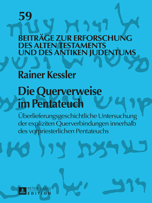 cover image of Die Querverweise im Pentateuch